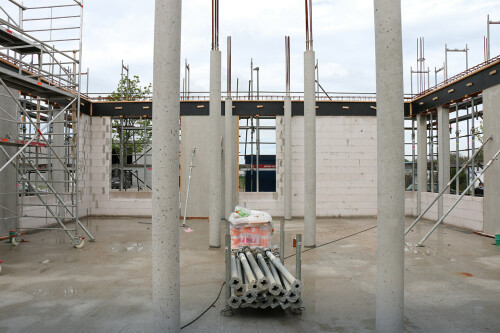 Interior view of the shell of the new LEAB headquarters