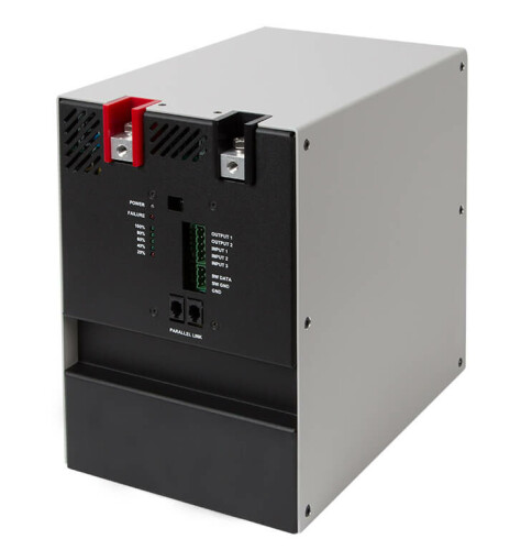 Die Rückseite der Lithium Power Supply