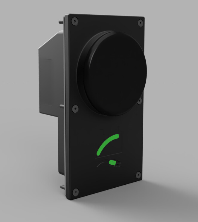 The front of the black Pow air box 2