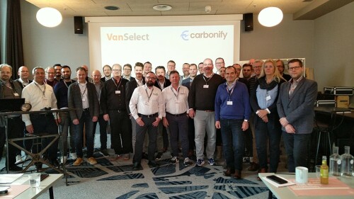 Group picture in the meeting room of the hotel in Düsseldorf.